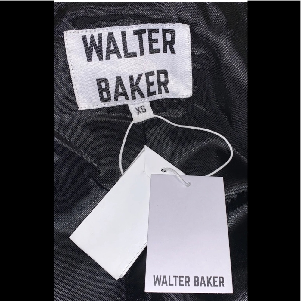 Walter Baker KIRA Blazer In Lime Green 100% Leather Oversized Jacket NWT - Picture 12 of 12